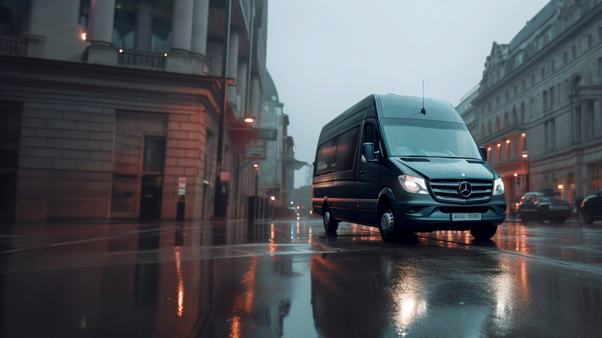 Minibus available for hire with a driver
