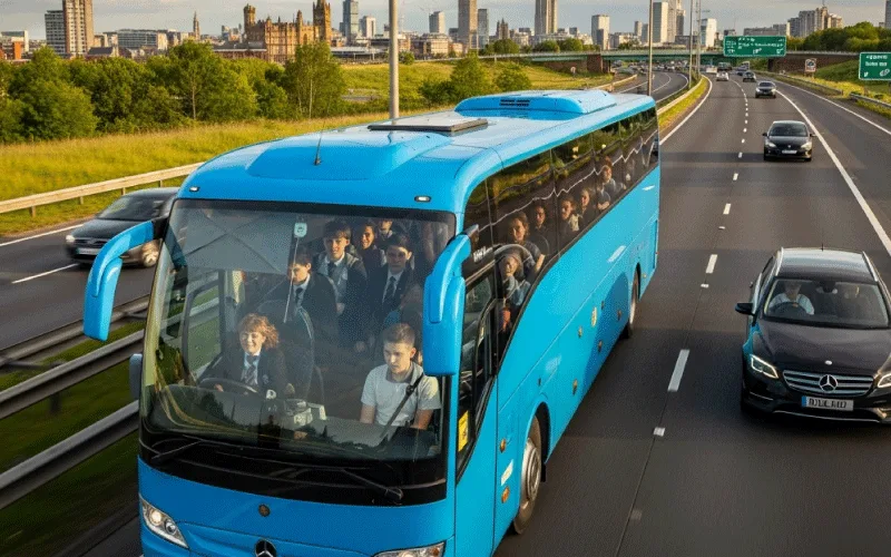 Students and teachers travelling by coach to new destinations in 2026