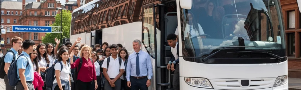 Students and teachers travelling by coach to new destinations in 2026