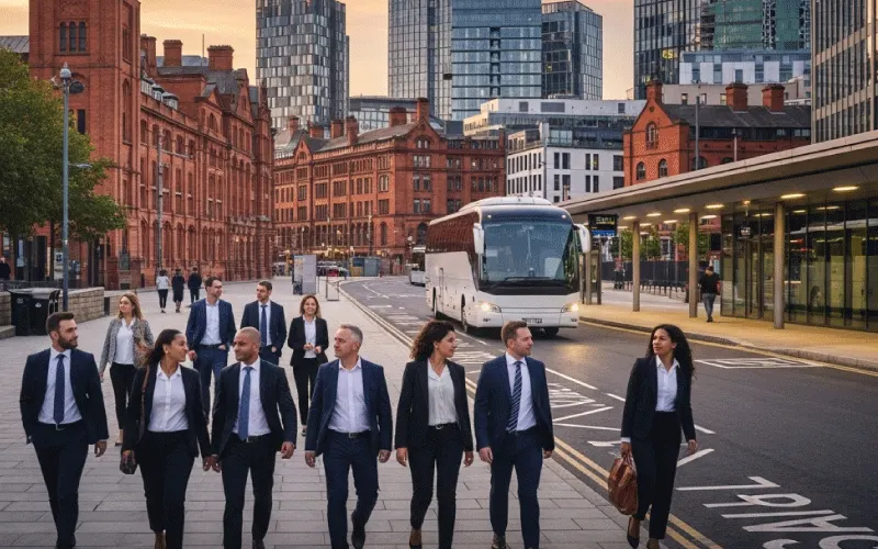 Corporate Coach Hire in Manchester — The Smart Way to Move Teams
